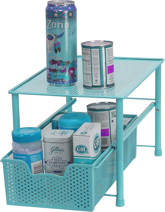 Simple Houseware Stackable Under Sink Cabinet Sliding Basket Organizer Drawer - Image 7