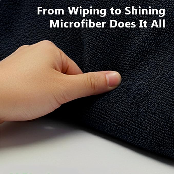 Blue Horizon Microfiber Cleaning Towels, Ultra Soft Plush Wash-Cloths, - Image 5