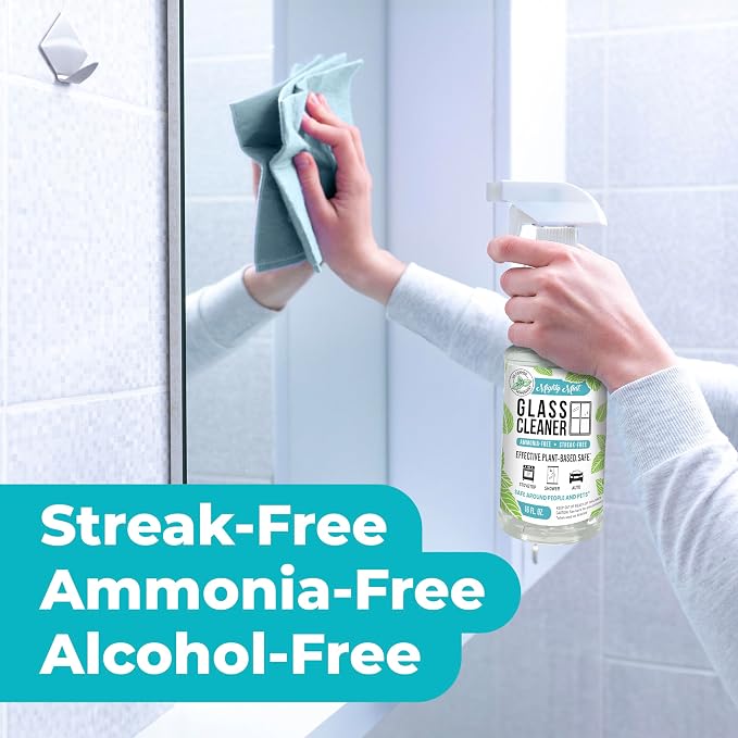 Mighty Mint Glass Cleaner, Ammonia-Free, Streak-Free Spray - Image 3