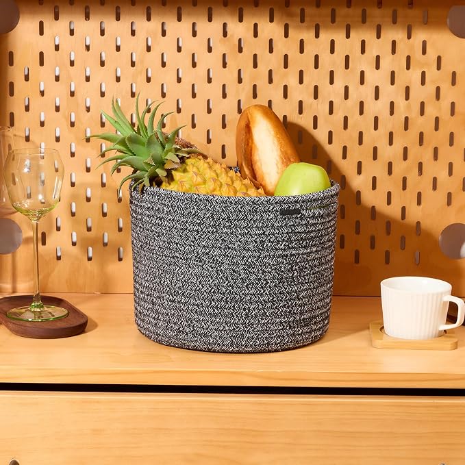 Small Basket for Organizing | Cube Shelf Closet Storage Baskets | 9.7×9.7×7.1” - Image 5