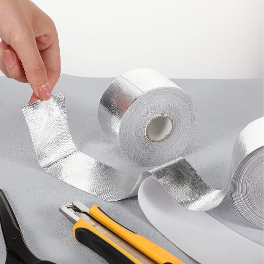 Zonon 2 Rolls Aluminum Foil Tape Heat Shield Tape Barrier Adhesive Reflective - Image 4
