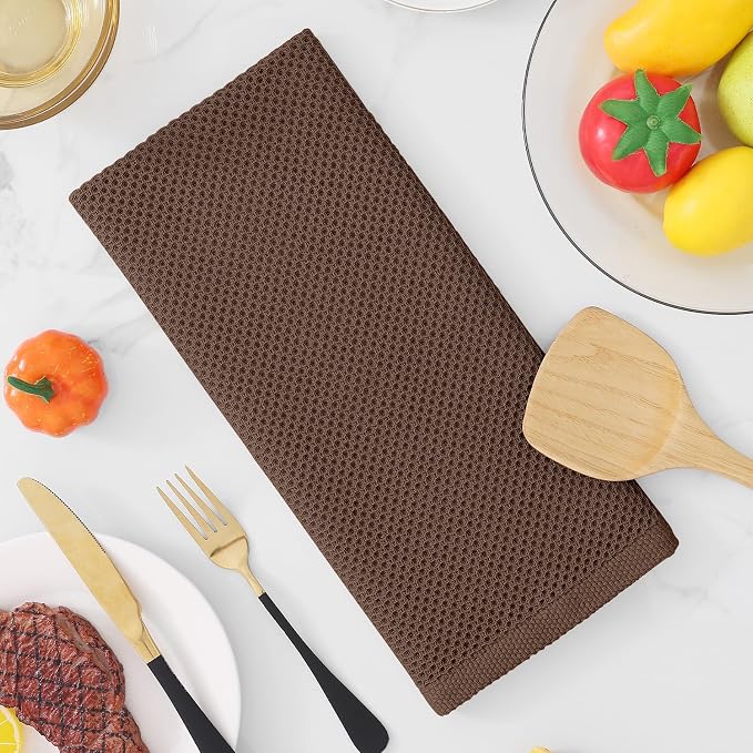 Homaxy 100% Cotton Waffle Weave Kitchen Dish Towels, Ultra Soft Absorbent Quick - Image 7