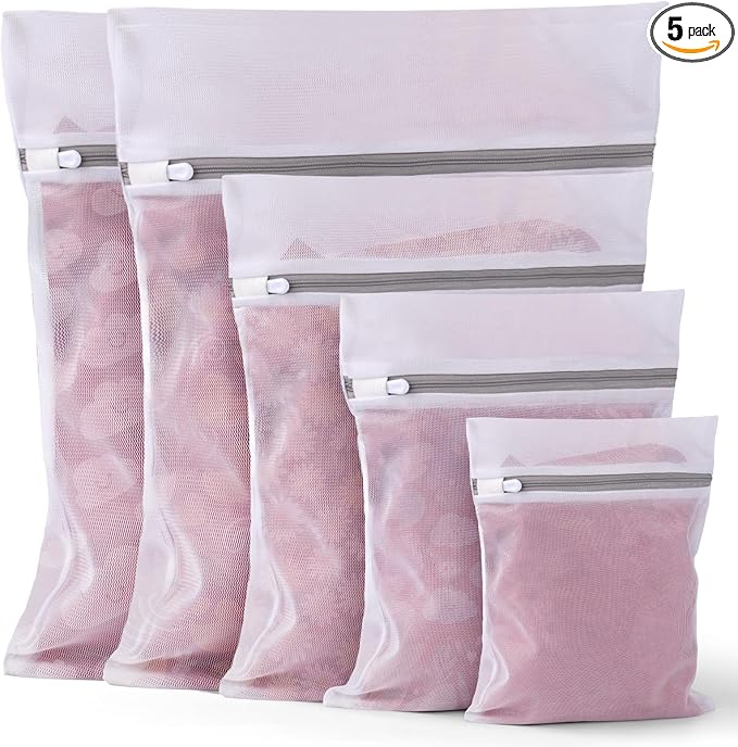 5Pcs Laundry Bags Mesh Wash Bags, Delicate Laundry Bags by OKAKA