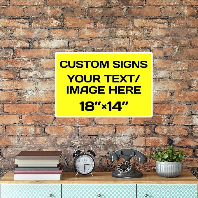 Repaly Personalized signs, Aluminum Weatherproof Metal Sign Multiple Sizes - Image 7