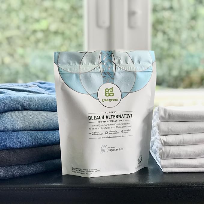 Grab Green Bleach Alternative Pods, Chlorine Free, Fragrance Free, Plant and - Image 6