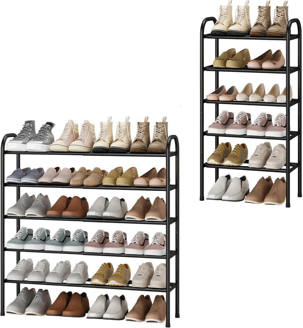 STO STO Expandable Shoe Rack, 5-Tier Metal Shoe Rack for Closet, Up to 24 Pai...