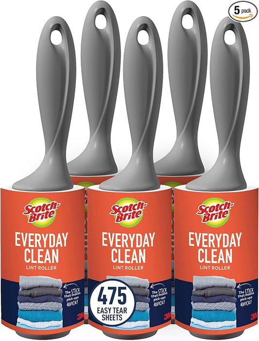 Scotch-Brite™ Everyday Clean Lint Roller Combo Pack 836RS-95-5pka, 1 pack per by Scotch-Brite