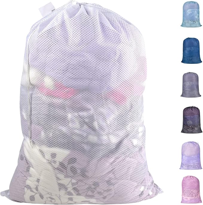 Polecasa Extra Heavy Duty Large Diamond Mesh Laundry Bags by Polecasa