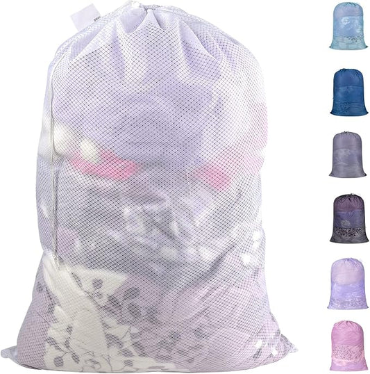 Polecasa Extra Heavy Duty Large Diamond Mesh Laundry Bags by Polecasa