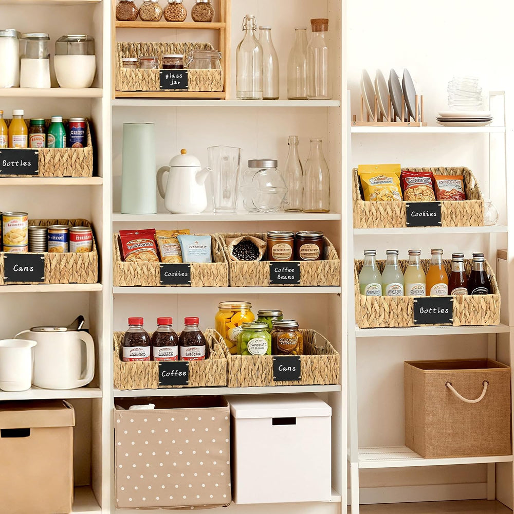 Woven Kitchen Basket for Organizing, Storage Bins for Shelf