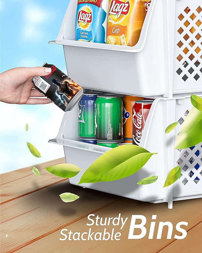 TidyFriend Plastic Stackable Bins - Image 7
