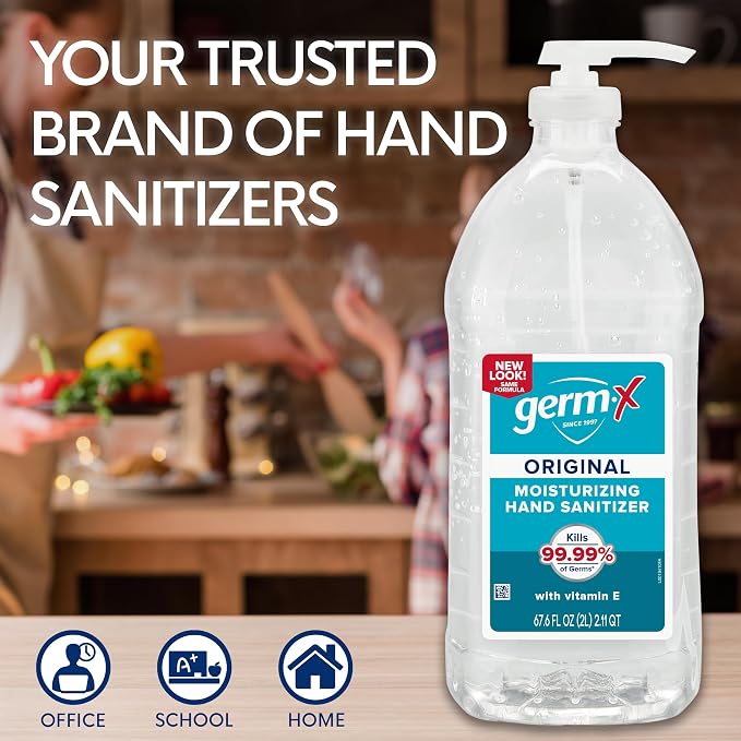 Germ-X Original Hand Sanitizer, Fast-Drying Moisturizing Gel - Image 5