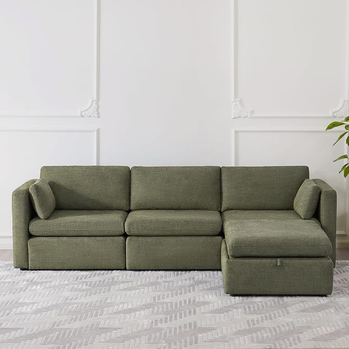 CHITA Oversized Modular Sectional Sofa, FSC Certified L Shaped Couch Reversible - Image 4