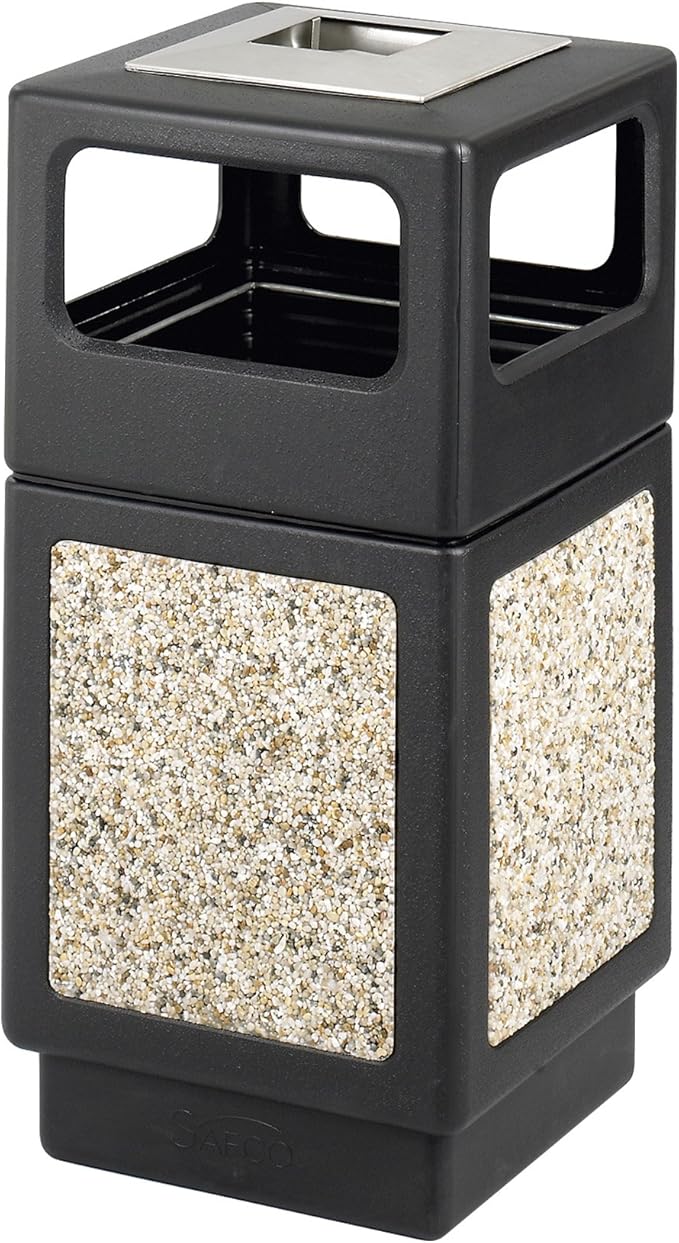 Safco Canmeleon Trash Can, 30 Gallons, Indoor and Outdoor Use, Durable & by SafcoProducts