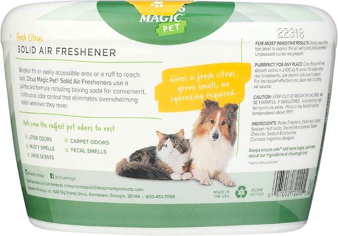 Citrus Magic Pet Solid Air Freshener, Pet Odor Eliminator - Image 2