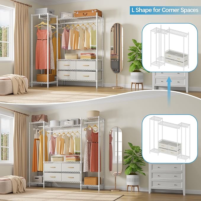 VIPEK V20 Wire Garment Rack Heavy Duty Clothes Rack, Metal Clothing Rack - Image 3