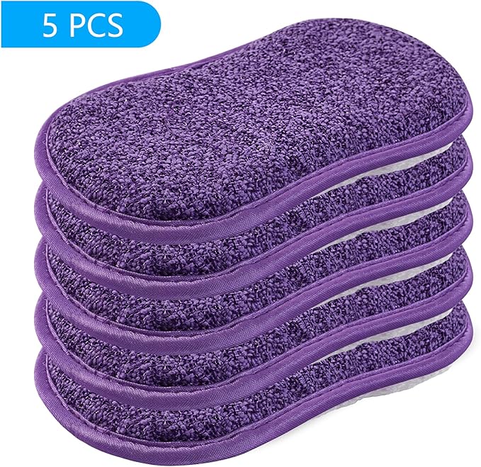 Kitchen Dish Sponge Scrubber Non Scratch, Dishcloth No Odor Reusable Washable - Image 7
