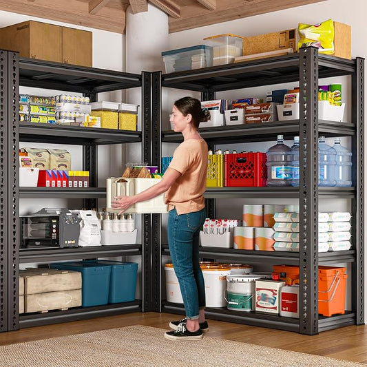 REIBII Garage Shelving Load 2000 LBS, Adjustable 5-Tier Storage Shelves - Image 2