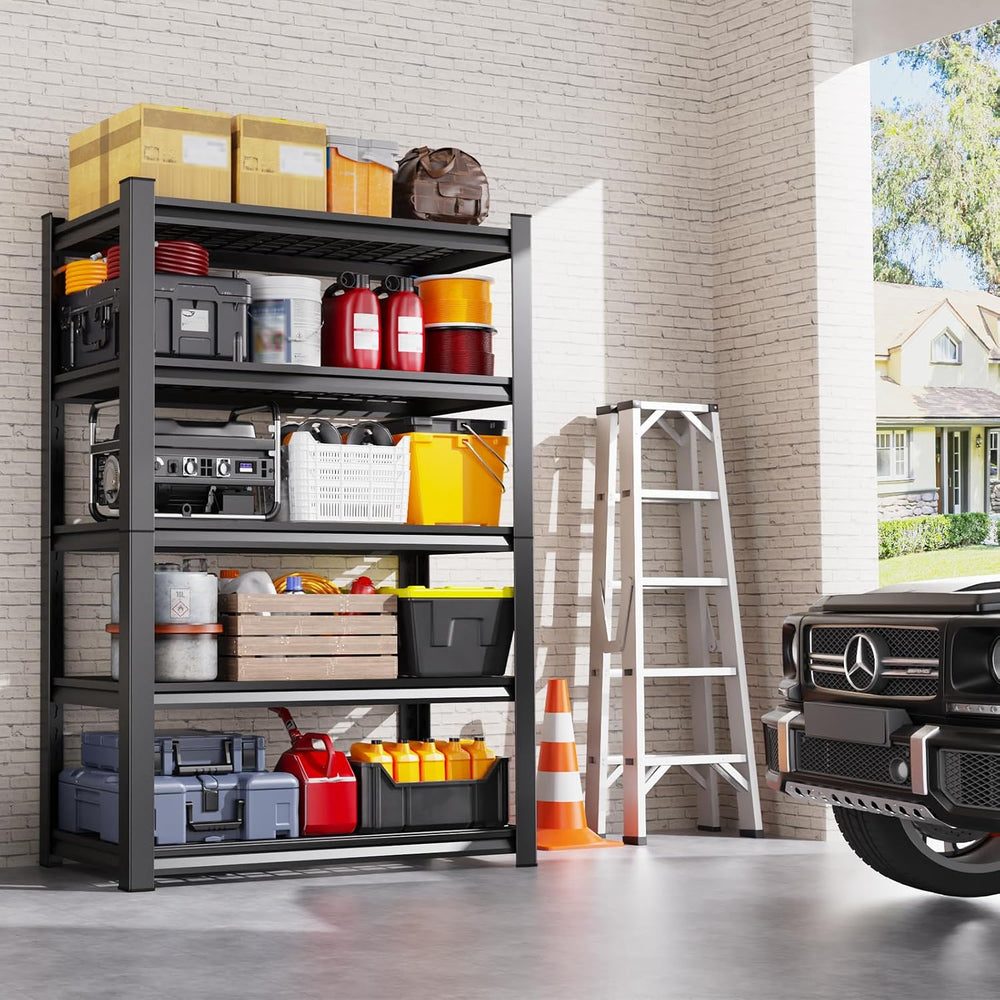 Set of 3 Garage Shelving-2500 lbs 5 Tier Storage Shelves,78"Hx46"Wx...