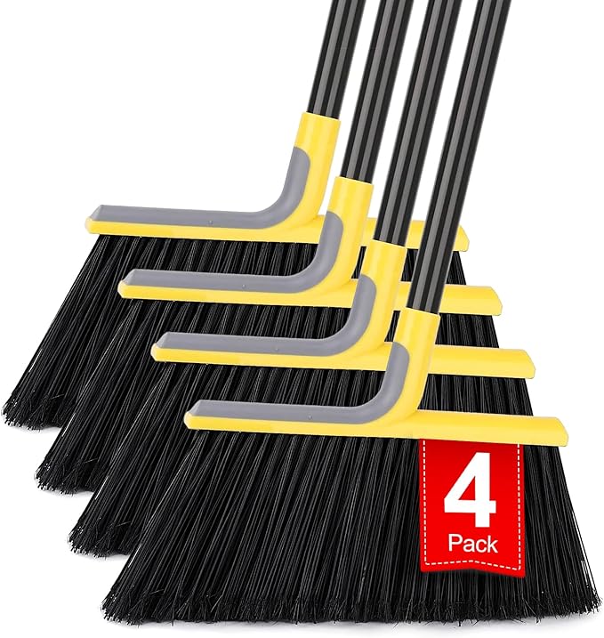 4 Packs Outdoor Broom for Floor Cleaning by KeFanta