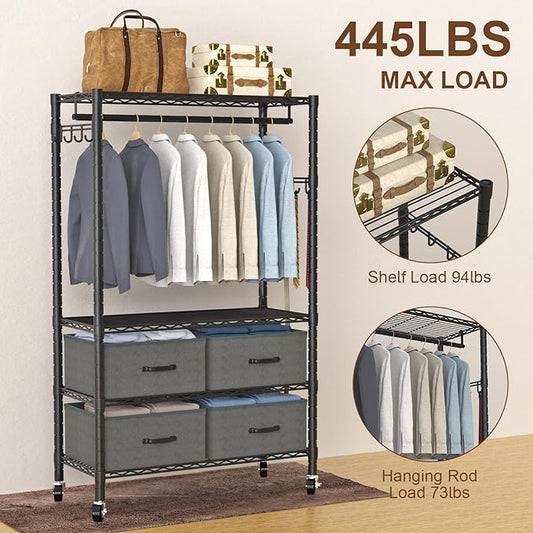 Clothes Rack, Heavy Duty Clothing Rack - Image 2