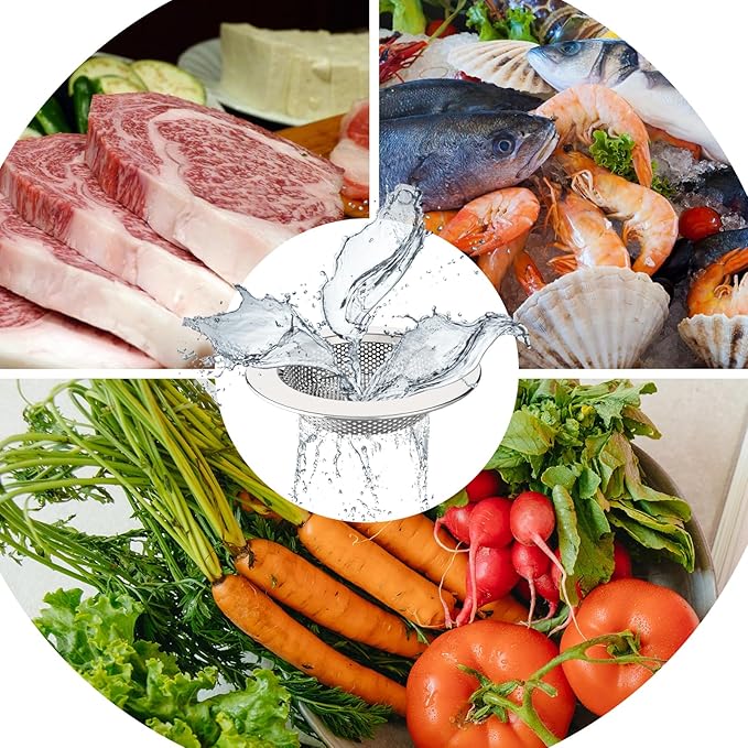 MR.SIGA Kitchen Sink Strainer, Stainless Steel Sink Drain Strainer, Dishwasher - Image 6