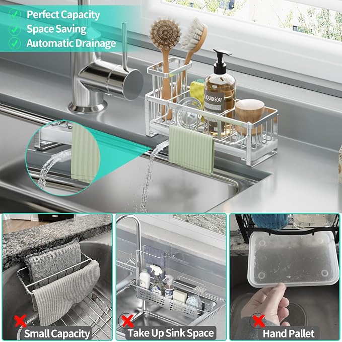 HapiRm Sponge Holder for Kitchen Sink - Image 7