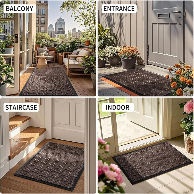 Yimobra Large Door Mat Outside Entrance 47x32, Waterproof Heavy Duty Outdoor - Image 6