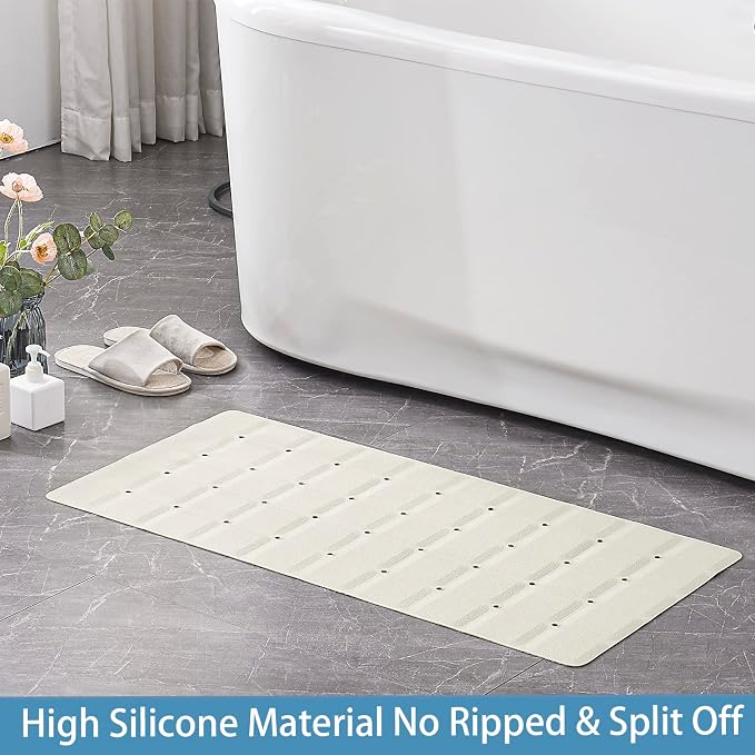 Foldable Silicone Bathtub Mat: Jumbo Size Heavy Duty Safety Bath Mat - Image 6