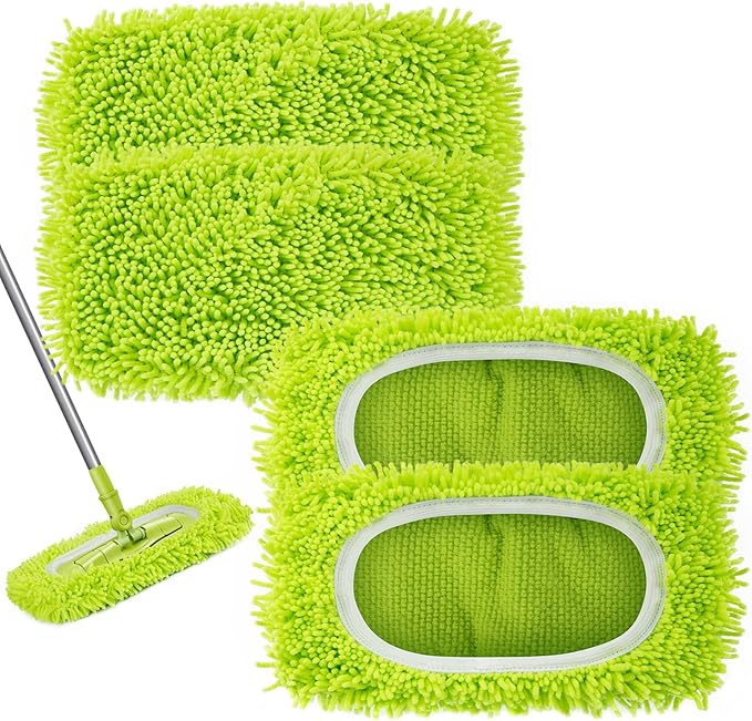 Reusable Dry Sweeping Cloths Microfiber Wet Mop Pads Compatible by Unoutur