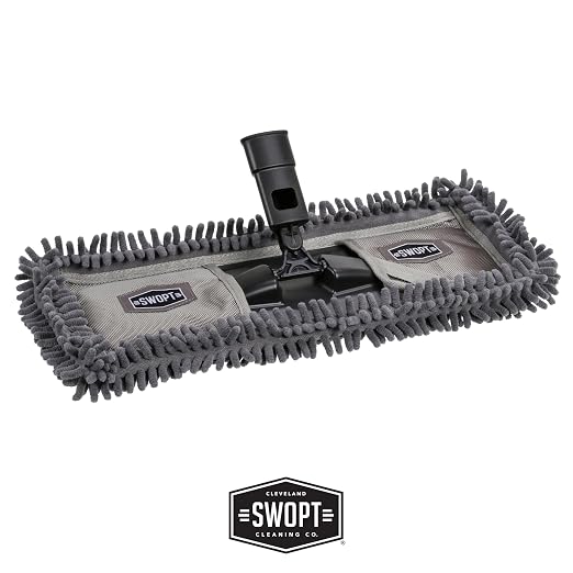 SWOPT Indoor Kit — Includes 18” Dust Mop, Cotton Mop, Angle Broom, 48” and 60” - Image 2