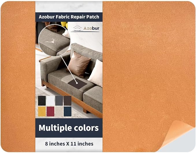 Azobur Velvet Patch, Self-Adhesive Rectangular Flannel Fabric Patch, Automotive by Azobur