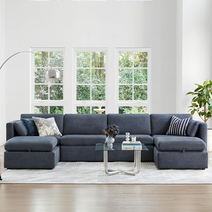 CHITA Oversized Modular Sectional Fabric Sofa Set, FSC Certified Extra Large U - Image 3