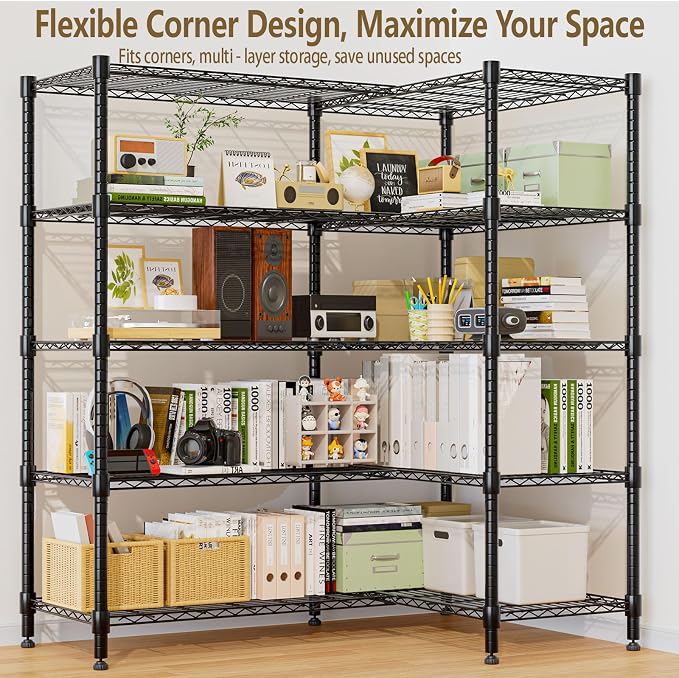 Himimi 72" W Wire Rack Shelving-2000LBS Capacity, Adjustable Storage Shelves - Image 3
