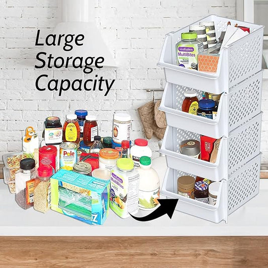 TidyFriend Plastic Stackable Bins - Image 2