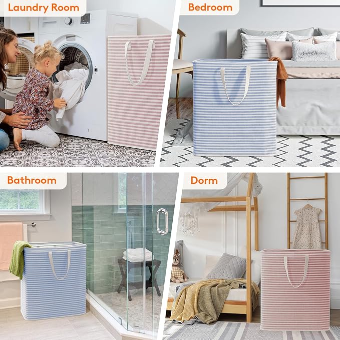 Lifewit 2 Pack Laundry Hamper Large Collapsible Laundry Basket, Freestanding - Image 6