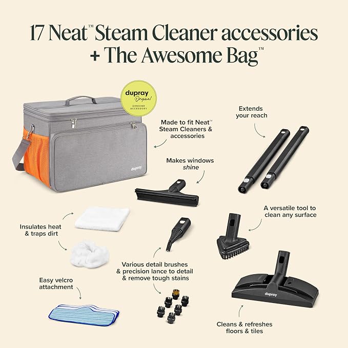 Dupray Neat Steam Cleaner with 18-Piece Kit – Powerful, chemical-free cleaning - Image 2