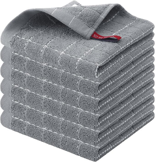 Homaxy 100% Cotton Terry Kitchen Dish Cloths, Ultra Soft and Absorbent Dish by Homaxy