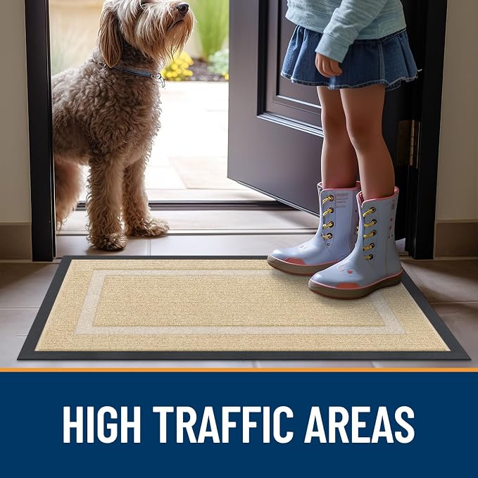 OLANLY Front Door Mat Indoor Outdoor Entrance, Waterproof All-Season, - Image 8