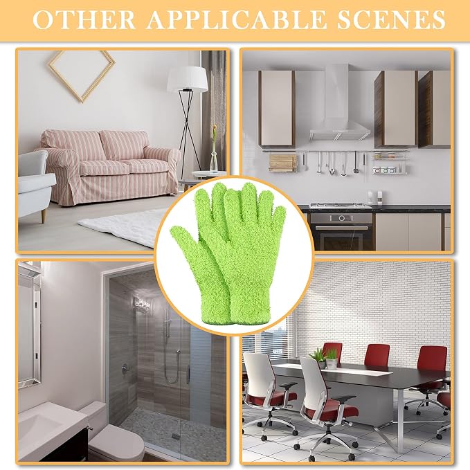 Patelai 3 Pairs Microfiber Plant Dusting Gloves Leaf Cleaning Gloves - Image 7