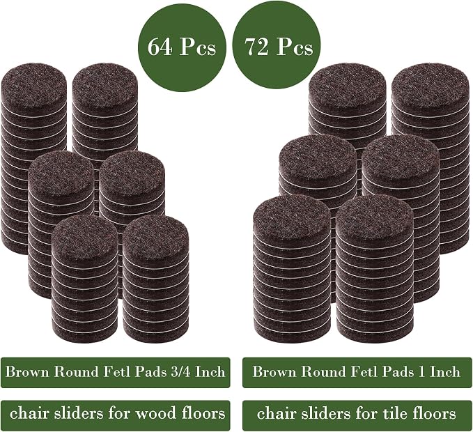Fursafe&Q Felt Furniture Pads, Furniture Felt Pads - Image 9