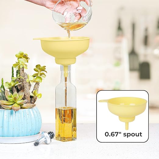 Wide Mouth Kitchen Funnel, Food Grade Plastic Cooking Canning Funnel - Image 5