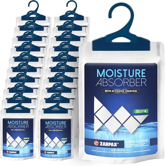 Moisture Absorber Sachets Activated Charcoal 7.5 oz/212g by Zarpax
