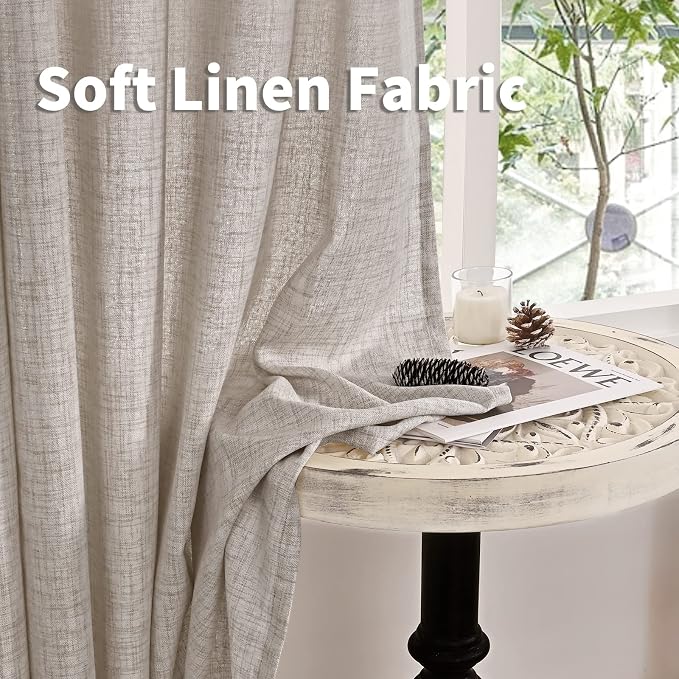 YoungsTex Linen Curtains 48 Inch Length - Image 9