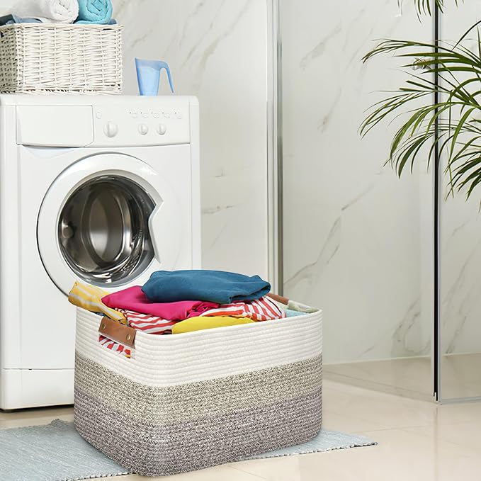 Large Collapsible Laundry Basket, Clothes Hamper - Image 6