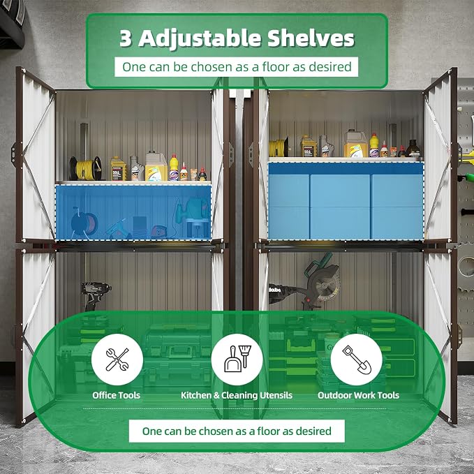AECOJOY Outdoor Storage Cabinet Waterproof - Image 4