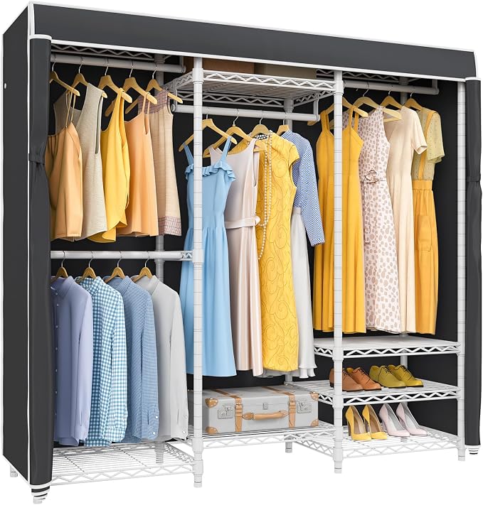 VIPEK V5C Covered Clothes Rack Heavy Duty Portable Closet Wardrobe, by VIPEK