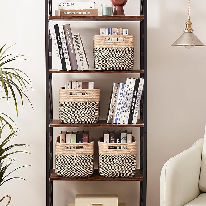 OIAHOMY 4 Pack Storage Baskets for Organizing, Basket for Shelves - Image 4