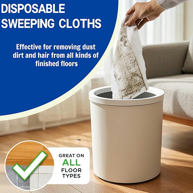Dry Sweeping Cloths Disposable Mop Refills Floor Dust Mop Pad, Floor Cloth - Image 7