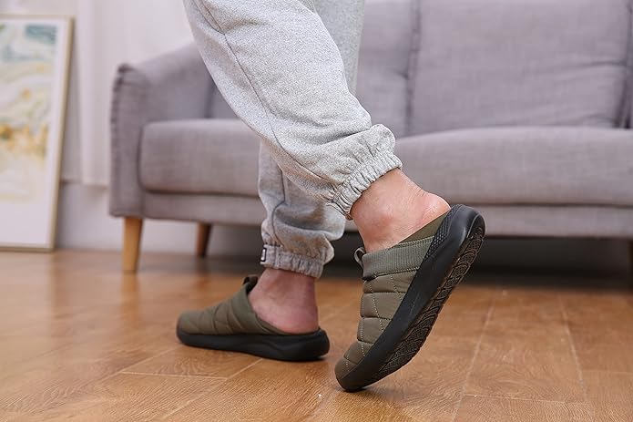 KUBUA Slippers for Men and Womens Indoor House Shoes Plush Slip on Outdoor - Image 6